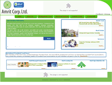 Tablet Screenshot of amritcorp.com